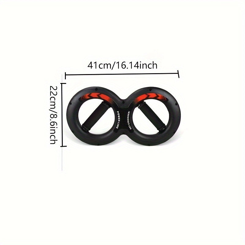 1pc 8-Shaped Arm Strength Trainer - Ultimate Wrist & Forearm Builder(Black)-1