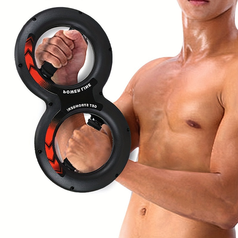 1pc 8-Shaped Arm Strength Trainer - Ultimate Wrist & Forearm Builder(Black)-3